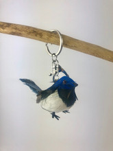 Gorgeous Furry Friends Keyring BLUE WREN. Collect them all