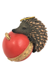 Gorgeous Aussie Echidna with Bauble - Resin Christmas Tree Ornament - 8-10cm