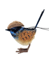 Gorgeous Aussie Akubra Blue Wren! Beautifully Designed and Crafted! 9CM