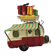 Gorgeous, Sunning Aussie Christmas Caravan , with Wrapped Presents on Top. Connect it up to many of our Car range that come with Towballs. It looks amazing!!! What a great Christmas Decoration