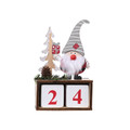 Christmas Elf Countdown Calendar -  Grey - 15cm