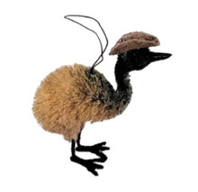 Gorgeous Bristlebrush EMU wearing an Aussie Akubra Hat!! 9cm