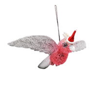 Gorgeous Aussie GALAH Christmas Ornament - WITH WINGS and Christmas Hat - 13CM