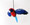 Gorgeous Aussie CRIMSON ROSELLA Ornament - WITH WINGS - 13cm