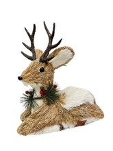 Christmas Deer - With Antlers - Sitting
Large 28cm
Bristlebrush Straw Range