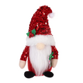 Gorgeous Christmas Elf / Gnome -  With Red Sequins - 25cm (2 colours available Red, Green)