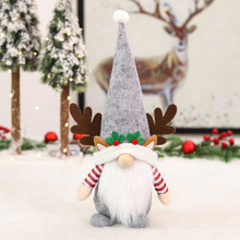 Gorgeous SILVER Christmas Elf / Gnome -  With Reindeer Antlers - 35cm (3 colours available Red, Green, Silver)