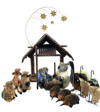 Gorgeous Australian Nativity Scene
Beautifully Designed and Hand Made Australian Nativity Scene.
Features:
Aussie Stable, Emu as Donkey, 3 wise Platypus, Wombat and Kangaroo, Kookaburra Shepherds and Echidna Sheep.
Beautifully Quirky and Truly Aussie!!!