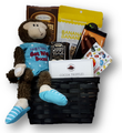 This delightful basket has cookies, chocolates, candies and a monkey with a "hang in there...get well soon" message sure to cheer up the patient.