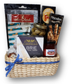 Surprise someone with this arrangement of gourmet delights - cheese, crackers, condiments, nuts, candy and chocolate!