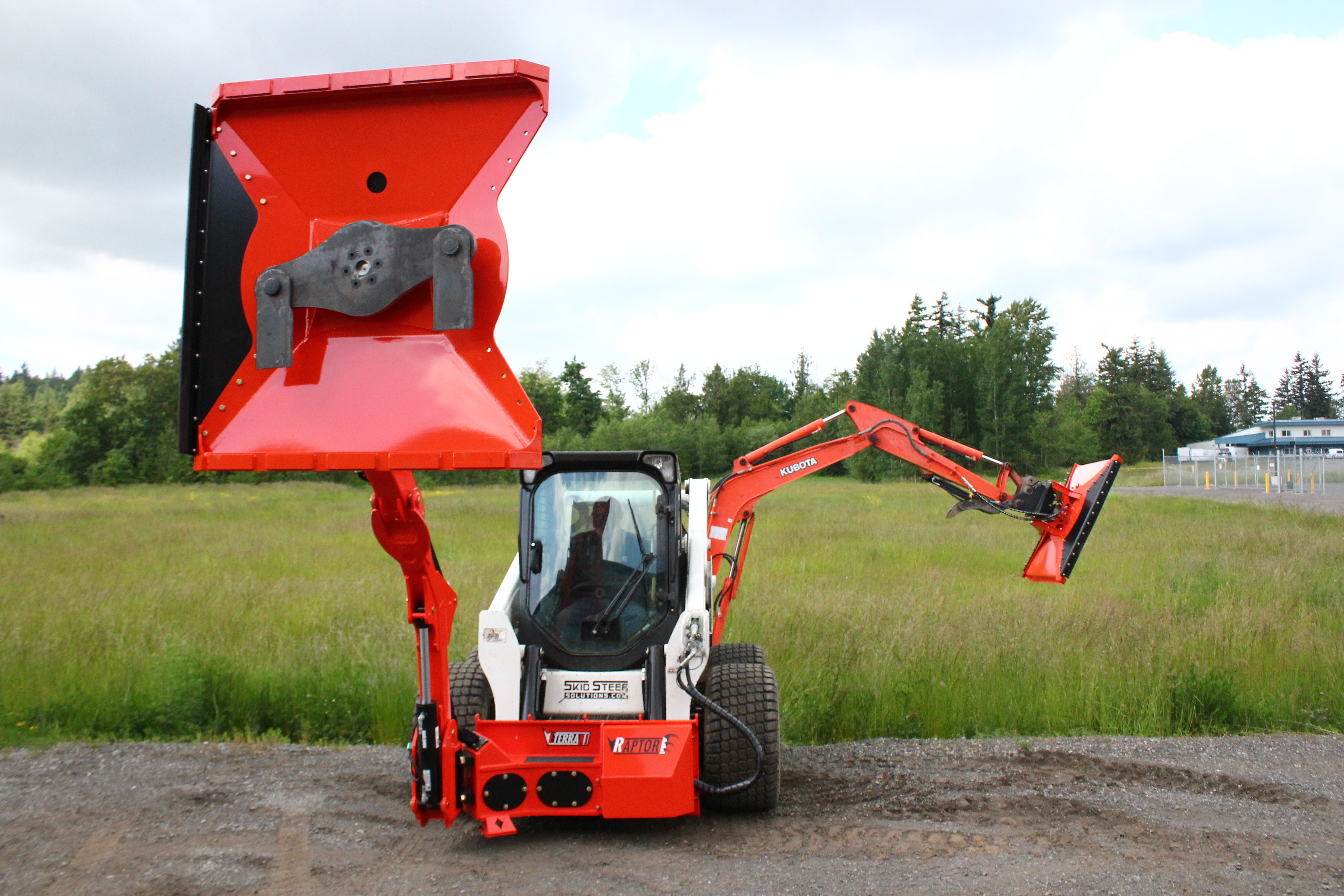 Meet the Cyclone 48" Rotary Mower for Excavators Photo Demonstration! Skid Steer Solutions