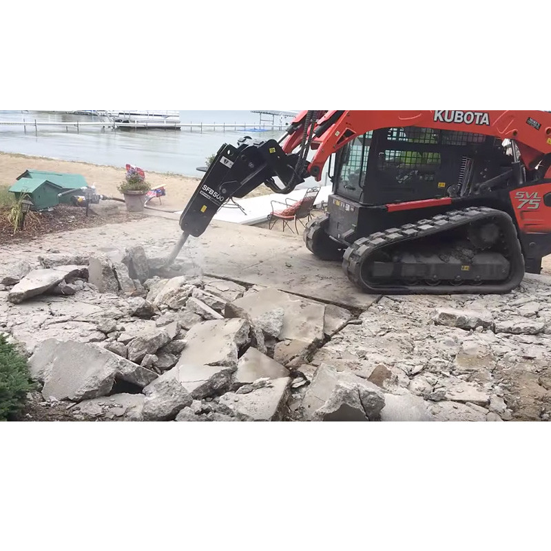 Skid Steer Concrete Breaker Attachment Strike Force