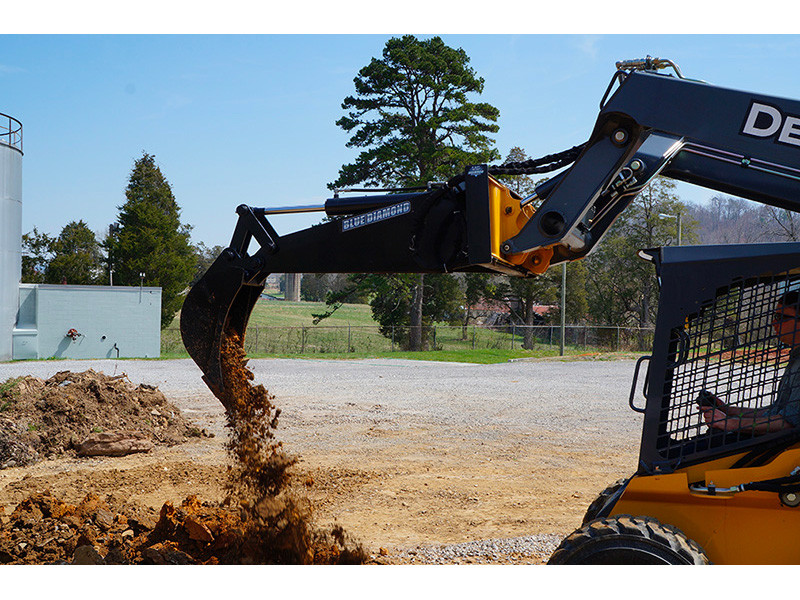 Blue Diamond Skid Steer Backhoe Attachment | Skid Steer Solutions