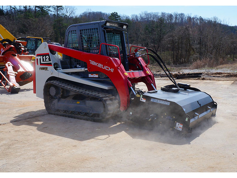Blue Diamond Skid Steer Pickup Broom Attachment Skid Steer Solutions