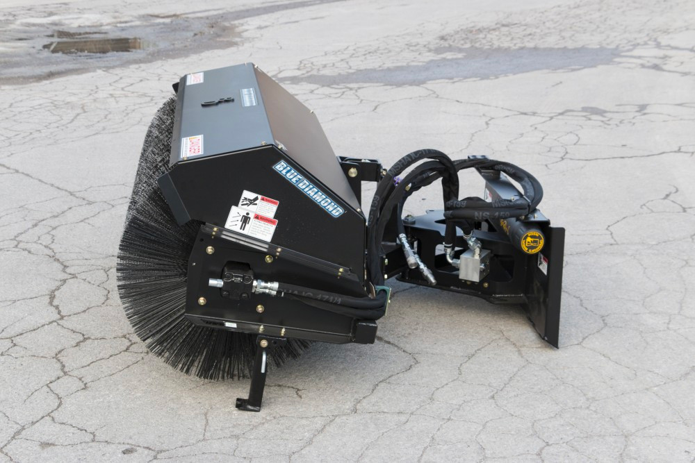 Blue Diamond Skid Steer Severe Duty Angle Broom Attachment Skid Steer Solutions