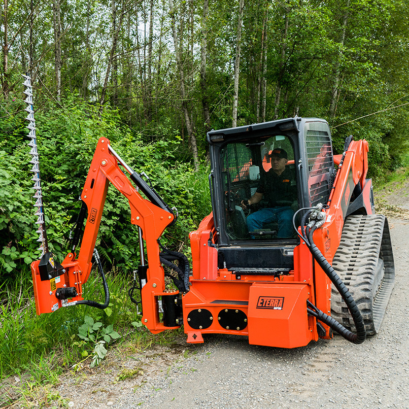 Eterra Razor 5' Boom Mounted Sickle Mower Attachment Skid Steer Solutions