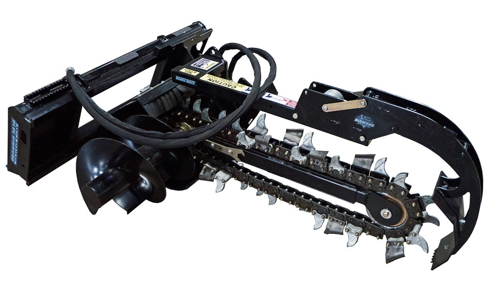 Blue Diamond Skid Steer Trencher Attachment Skid Steer Solutions