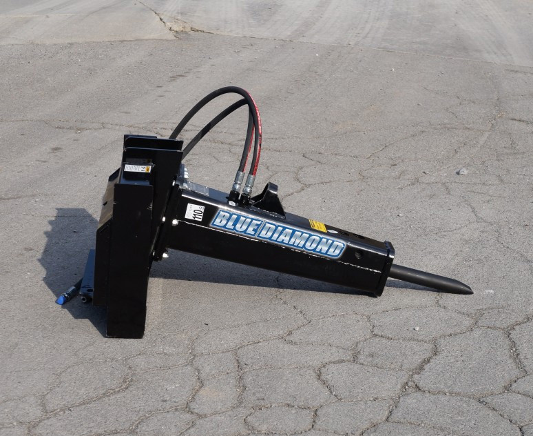 Blue Diamond Mini Skid Steer Concrete Breaker Attachment Skid Steer