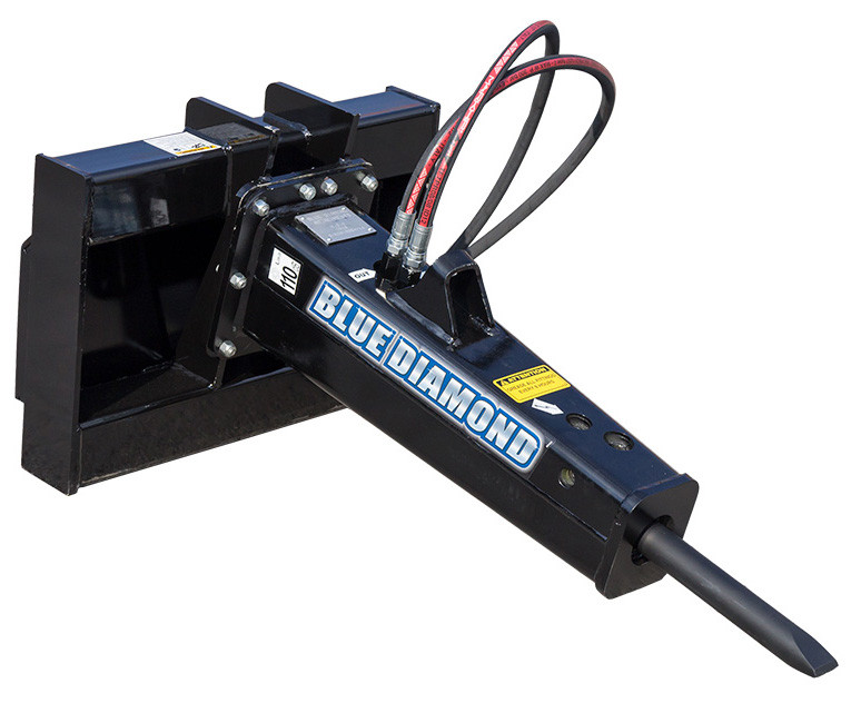 Blue Diamond Mini Skid Steer Concrete Breaker Attachment Skid Steer Solutions