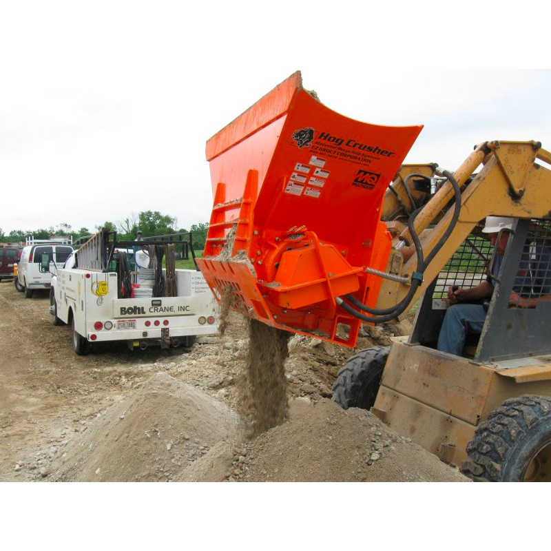 Skid Steer Concrete Crusher Attachment Hog Crusher for Bobcat, Kubota