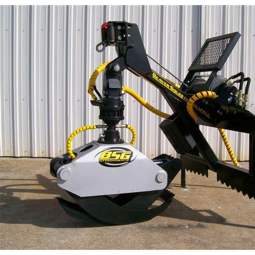 BSG Skid Steer Rotating Log Grapple Attachment Skid Steer Solutions