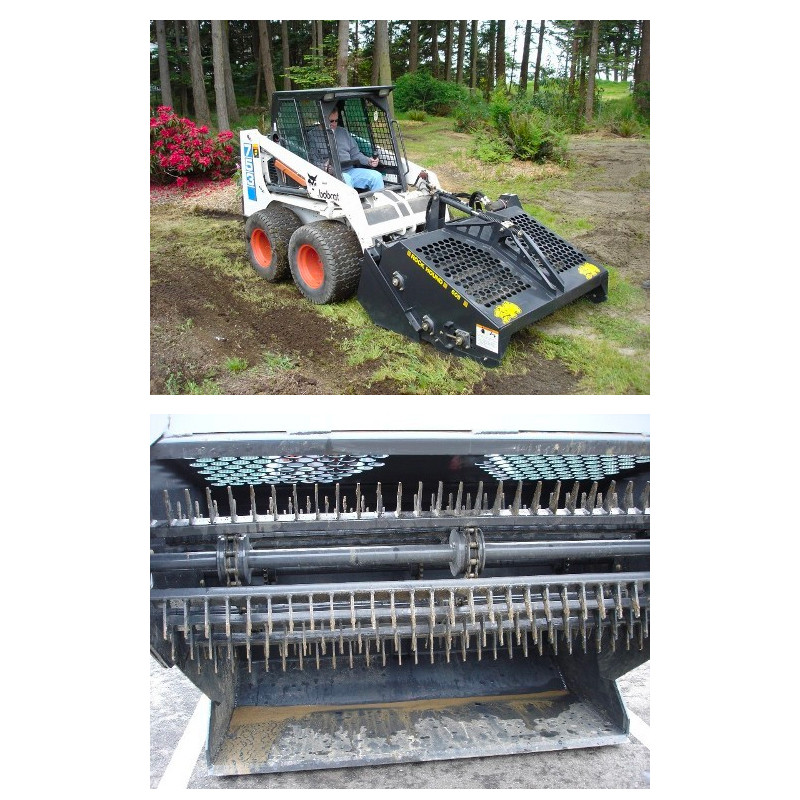 rockhound skid steer landscape rake attachment skid steer solutions