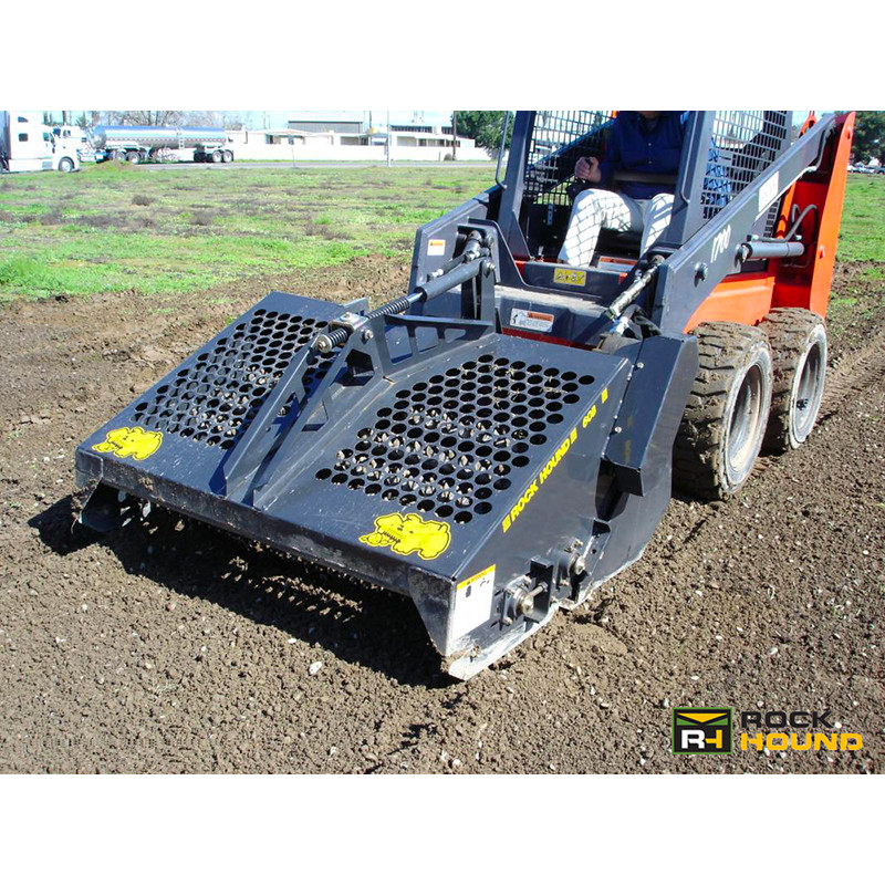 rockhound skid steer landscape rake attachment skid steer solutions