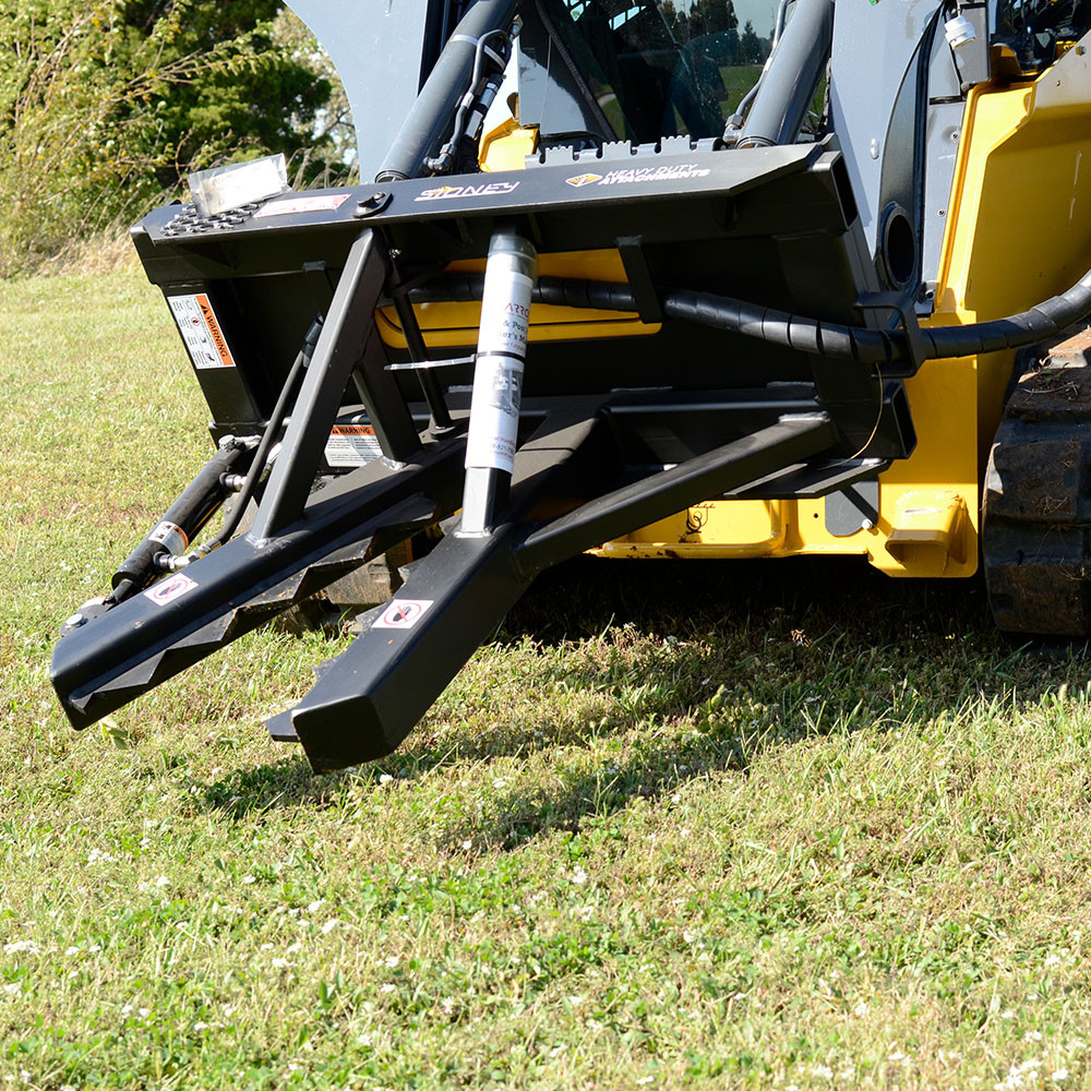 Tree and Post Puller Attachment for Skid Steer Loader Skid Steer