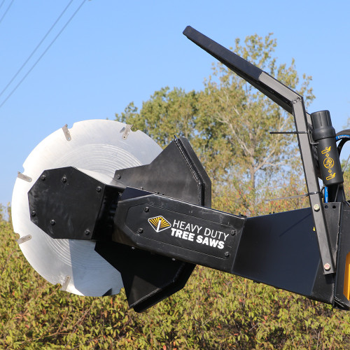 Power Tilt Tree Saw Attachment for Skid Steer Loader Skid Steer Solutions