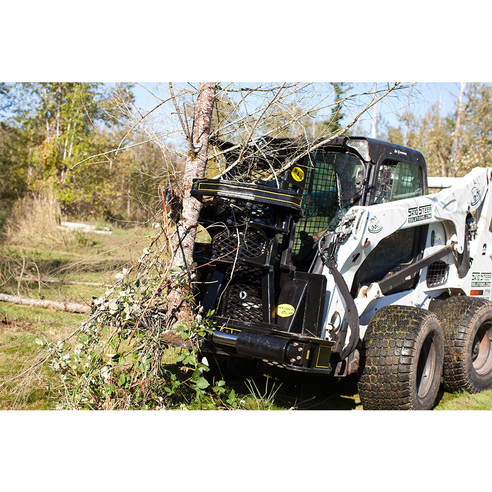 M&M HydraClip Tree Shear with Grapple Attachment Skid Steer Solutions
