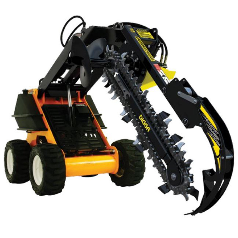 Digga Mini Skid Steer Trencher Attachment Skid Steer Solutions