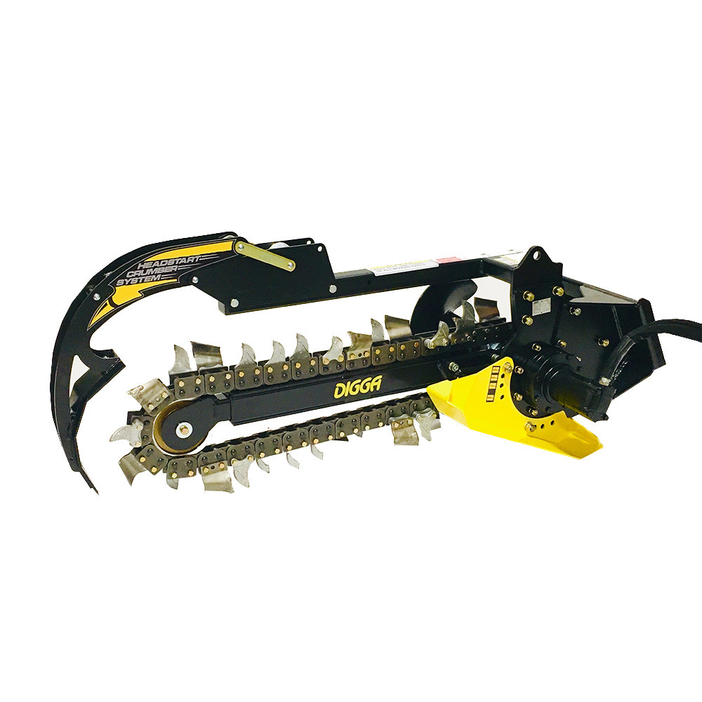 Digga Mini Skid Steer Trencher Attachment Skid Steer Solutions