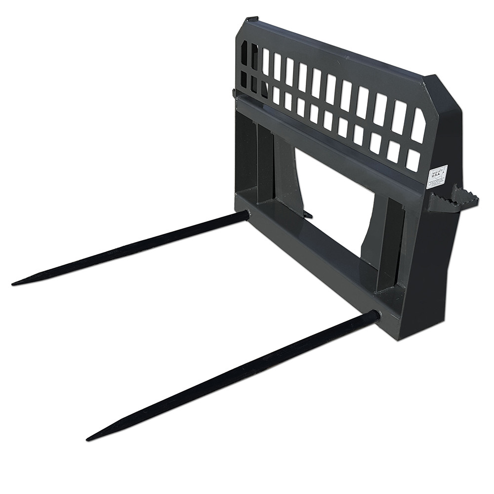 CID Skid Steer High Back Hay Spear Attachment Skid Steer Solutions