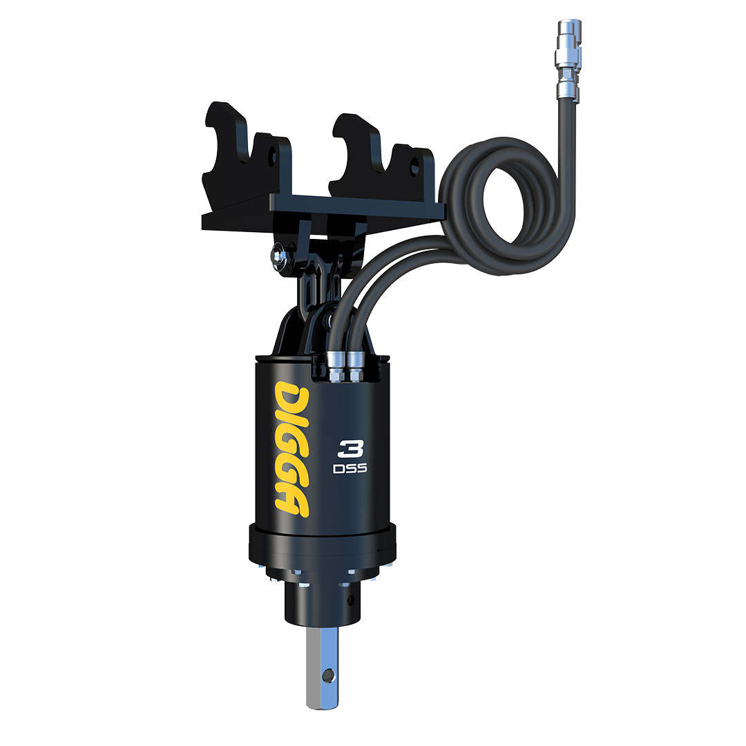 Digga Mini Excavator Auger Attachment Skid Steer Solutions