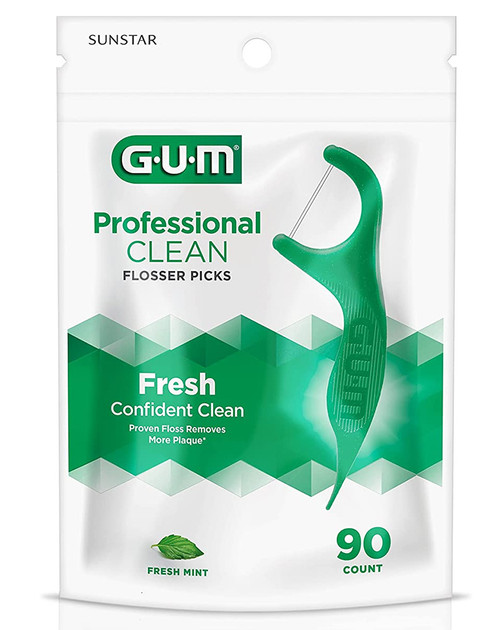 GUM Professional Clean Flossers Fresh Mint - 90 ct - The Online Drugstore