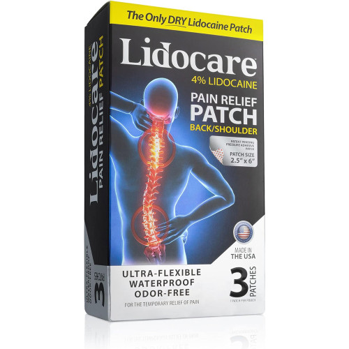 Lidocare 4% Lidocaine Pain Relief Patches Back/Shoulder ...
