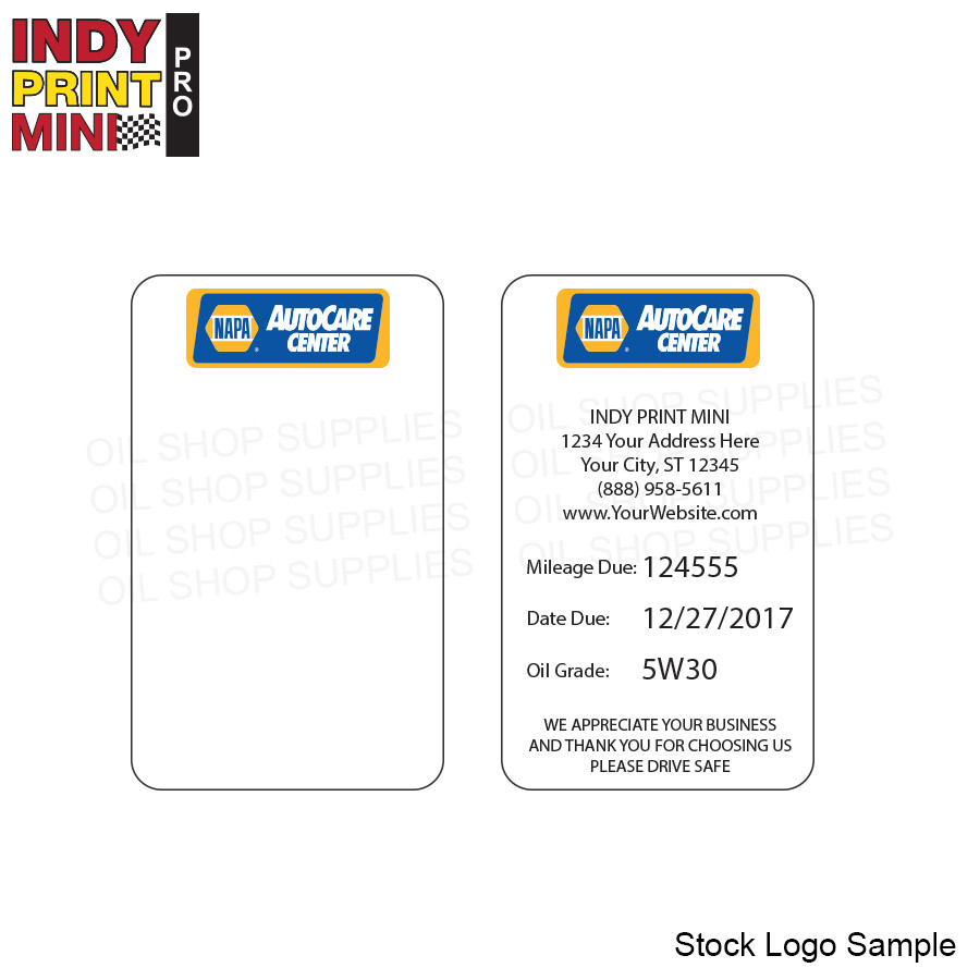 Featured image of post Simple Way to Napa Oil Change Stickers