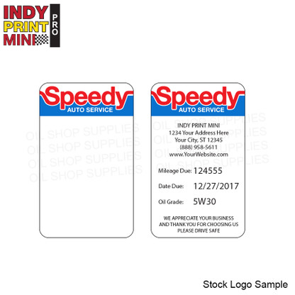 Indy Print Mini - Stock Logo - F7 - Speedy - Oil Shop Supplies