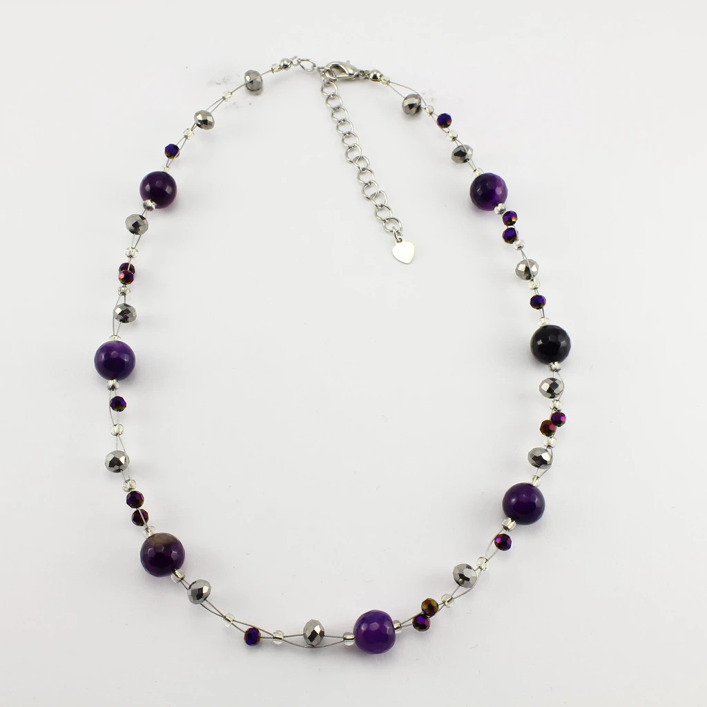 agate stone necklace