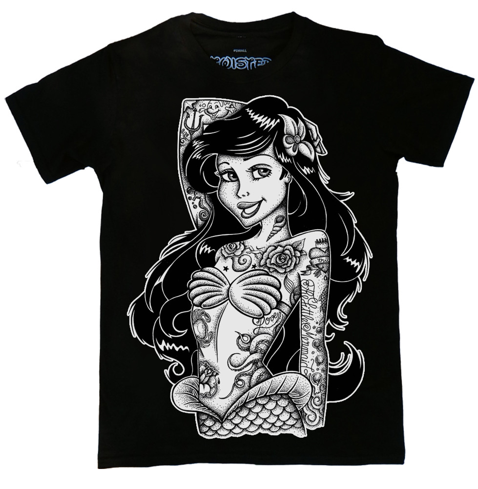 Disney princess tattoo shirt — pic 2