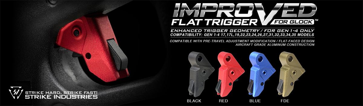 Strike Industries Improved Flat Trigger for Glock