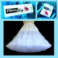 Extra Full Flirtn Betty 55cm long Petticoat White Plus Size