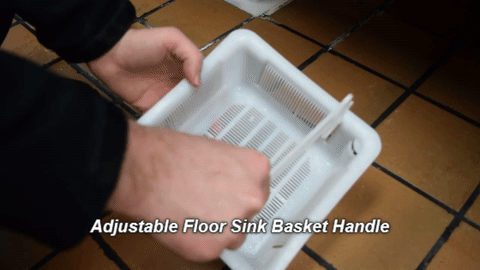 adjustable handle for drain basket