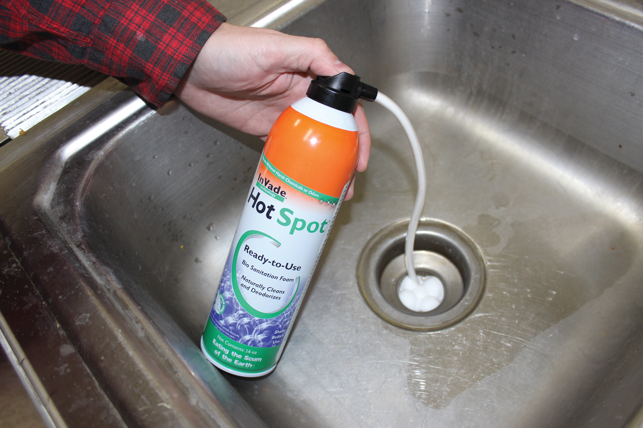 kitchen sink pipe cleaner spray foam