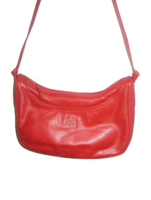 Vintage Anne Klein Red Leather Handbag
