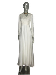 Vintage White Sequins Multifunctional Wedding Gown Dress
