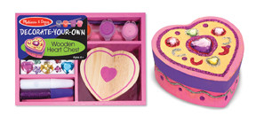 Wooden Heart Chest Decorate Your Own