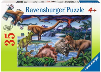 Ravensburger - Dinosaur Playground Puzzle 35pc RB08613-9