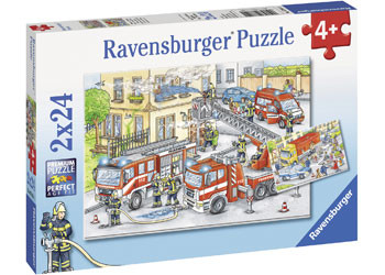 Ravensburger - Heroes in Action Puzzle 2x24pc RB07814-1