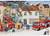 Ravensburger - Busy Fire Brigade Puzzle 2x24pc RB08851-5 putting out the fire